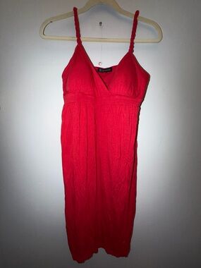 Red knot Strap Maxi Dress